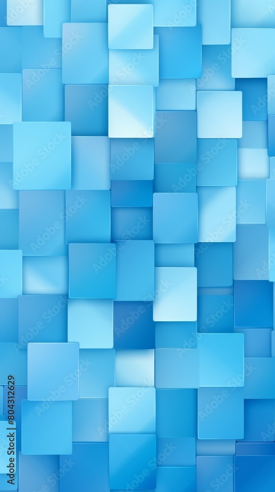 Blue Background With Various Sized Squares