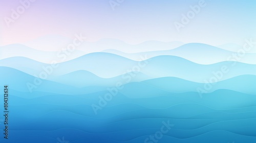 Blue and Pink Background With Distant Mountains
