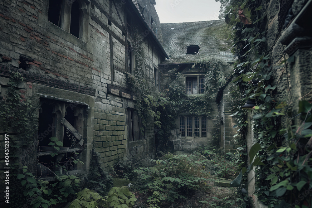 Abandoned House, Generative AI Abandoned House, Generative AI