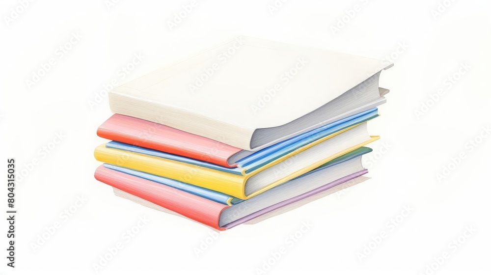 stack of multicolored folders stack of multicolored folders