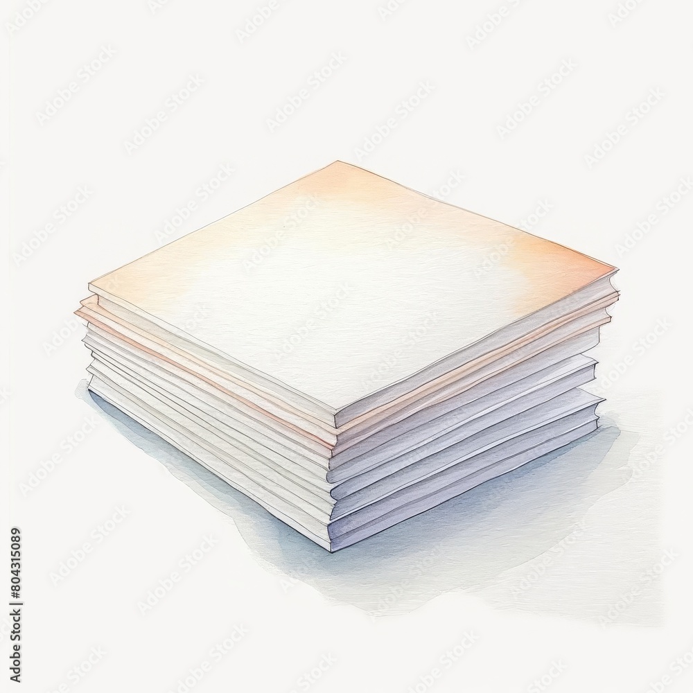 stack blank watercolor paper stack blank watercolor paper