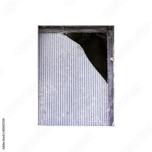Vintage shabby weathered wooden window