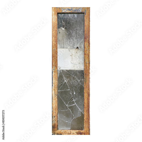 Vintage shabby weathered wooden window
