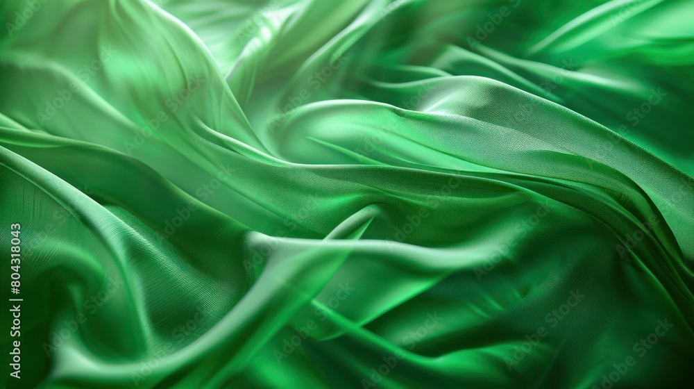 dark green crumpled fabric texture on low light background dark green crumpled fabric texture on low light background