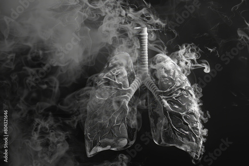 Lung diseases due to smoking