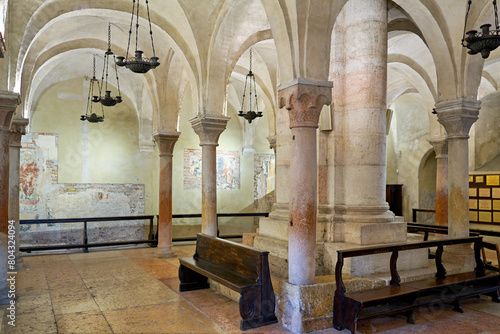 Verona Veneto Italy. The Basilica of San Zeno. The crypt photo