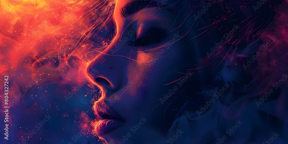 Captivating Digital Brushstrokes Ignite Ethereal Cosmic Visuals of Imagination and Captivating Digital Brushstrokes Ignite Ethereal Cosmic Visuals of Imagination and