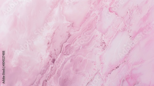 Chic Pink Marble Surface Seen from Above AI Generated.