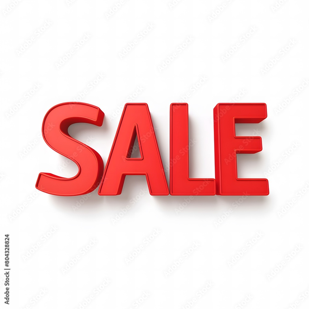 This minimalist 'SALE' badge features a bold sans-serif font and vibrant red color, creating a striking contrast against the white background This minimalist 'SALE' badge features a bold sans-serif font and vibrant red color, creating a striking contrast against the white background