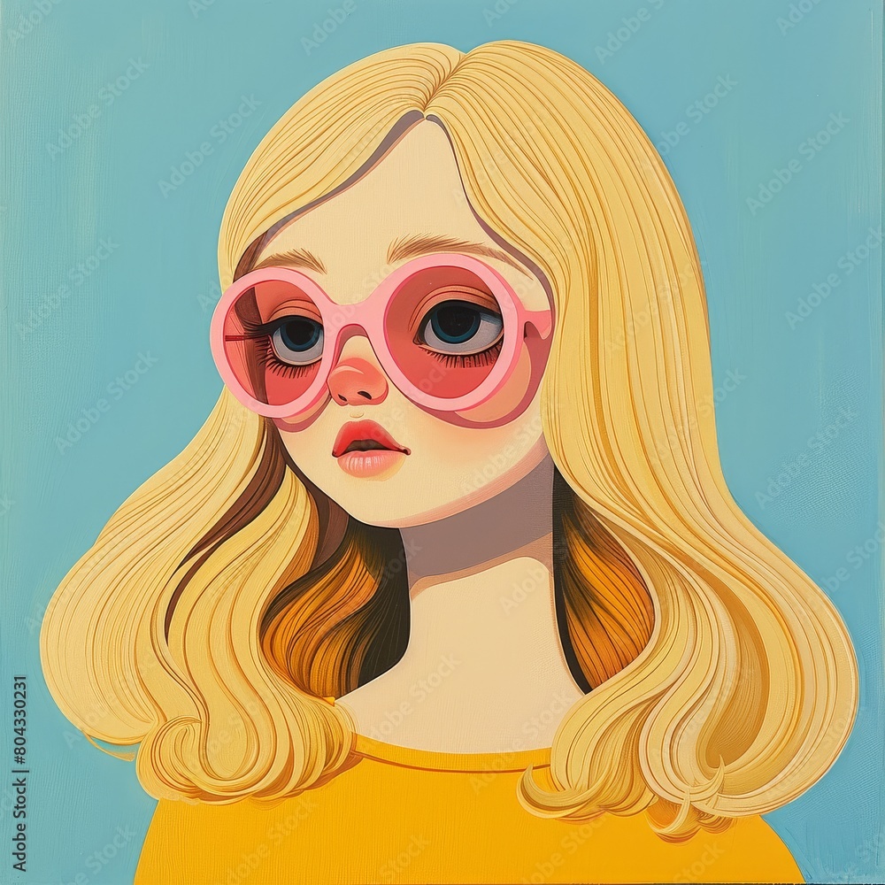 Girl in Pink Sunglasses Girl in Pink Sunglasses