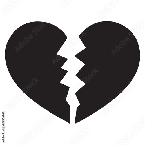 broken heart vector