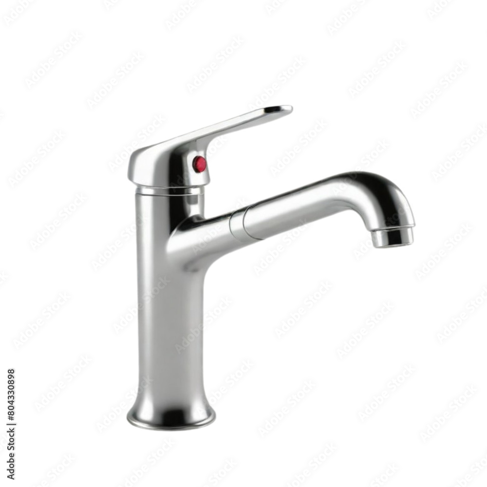 steel chrome plated water supply faucets for bathroom and kitchen sink in various shape on Isolated transparent background png. generated with AI steel chrome plated water supply faucets for bathroom and kitchen sink in various shape on Isolated transparent background png. generated with AI