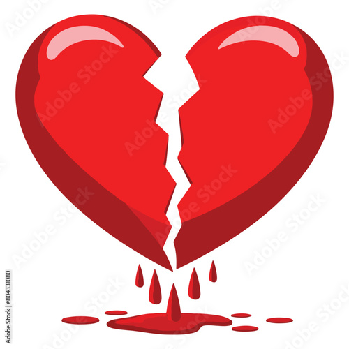 broken heart vector