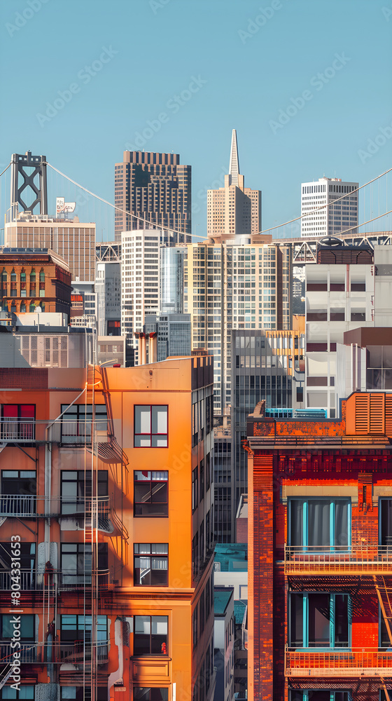 An Exemplary Cityscape: Captivating Display of San Francisco's Diverse Architectural Splendor