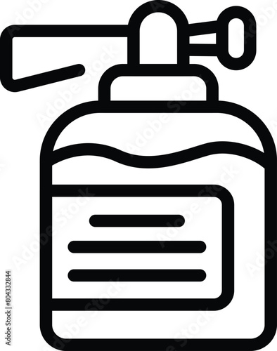 Bug sprayer icon outline vector. Agriculture insecticide applicator. Bottle pressure herbicide