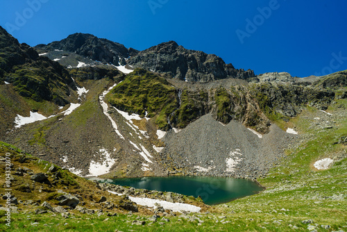Trelebitschsee in East Tyrol, Tyrol, Austria