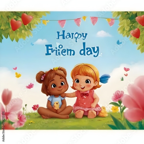 NATIONAL BEST FRIENDS DAY illustration pic happy friend day © HaniRaza