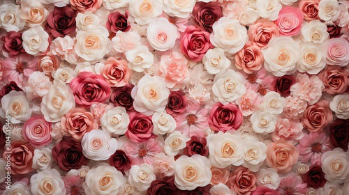 floral backdrop; wedding dÃ©cor backdrop. design of roses. wallflower photo