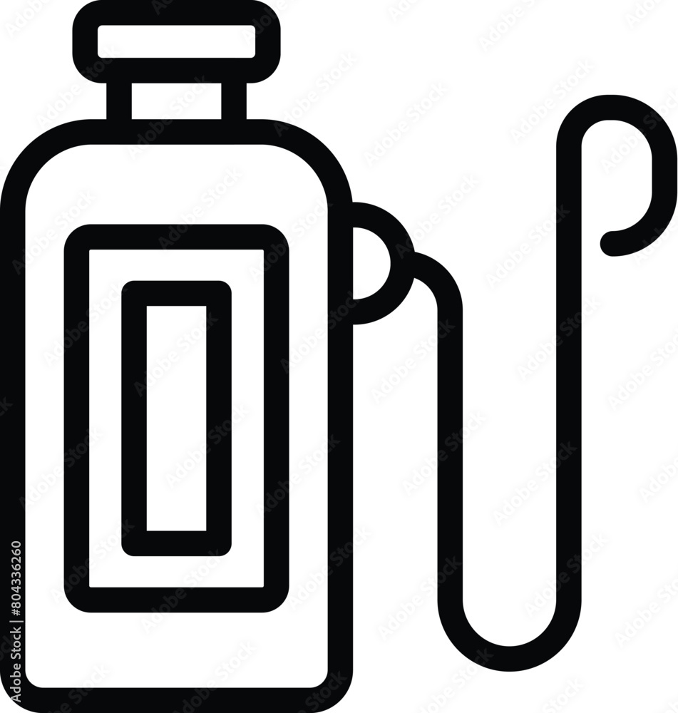 Knapsack pesticide sprayer icon outline vector. Chemical weed killer. Gardening insecticide dispenser Knapsack pesticide sprayer icon outline vector. Chemical weed killer. Gardening insecticide dispenser
