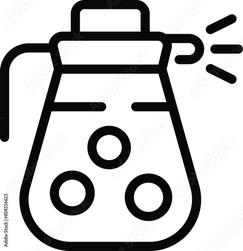 Agricultural pesticide sprayer icon outline vector. Domestic handle tool. Farming plant growth care