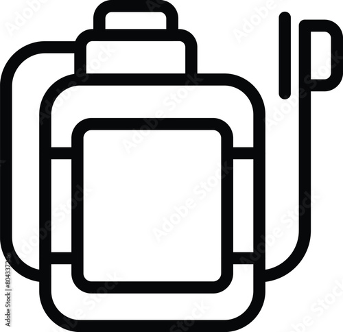 Insecticide applicator icon outline vector. Crops protection equipment. Gardening sanitary sprayer