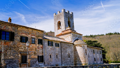 Abbazia di San Lorenzo a Coltibuono a Gaiole in Chianti. Siena, Italia photo