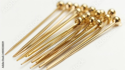 Wallpaper Mural A set of goldplated quilting pins designed with smooth tips to prevent snagging delicate fabrics. Torontodigital.ca