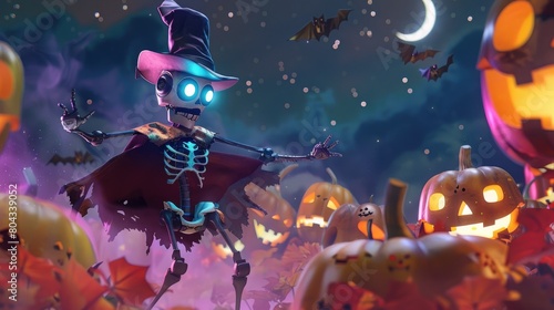 Spooky AI Robot in Claymation Style