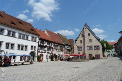 Markt mit Rathaus in Sangerhausen photo