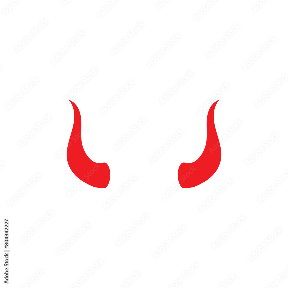 Devil horn Vector icon design illustration Template Devil horn Vector icon design illustration Template