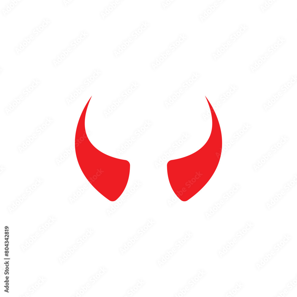 Devil horn Vector icon design illustration Template Devil horn Vector icon design illustration Template