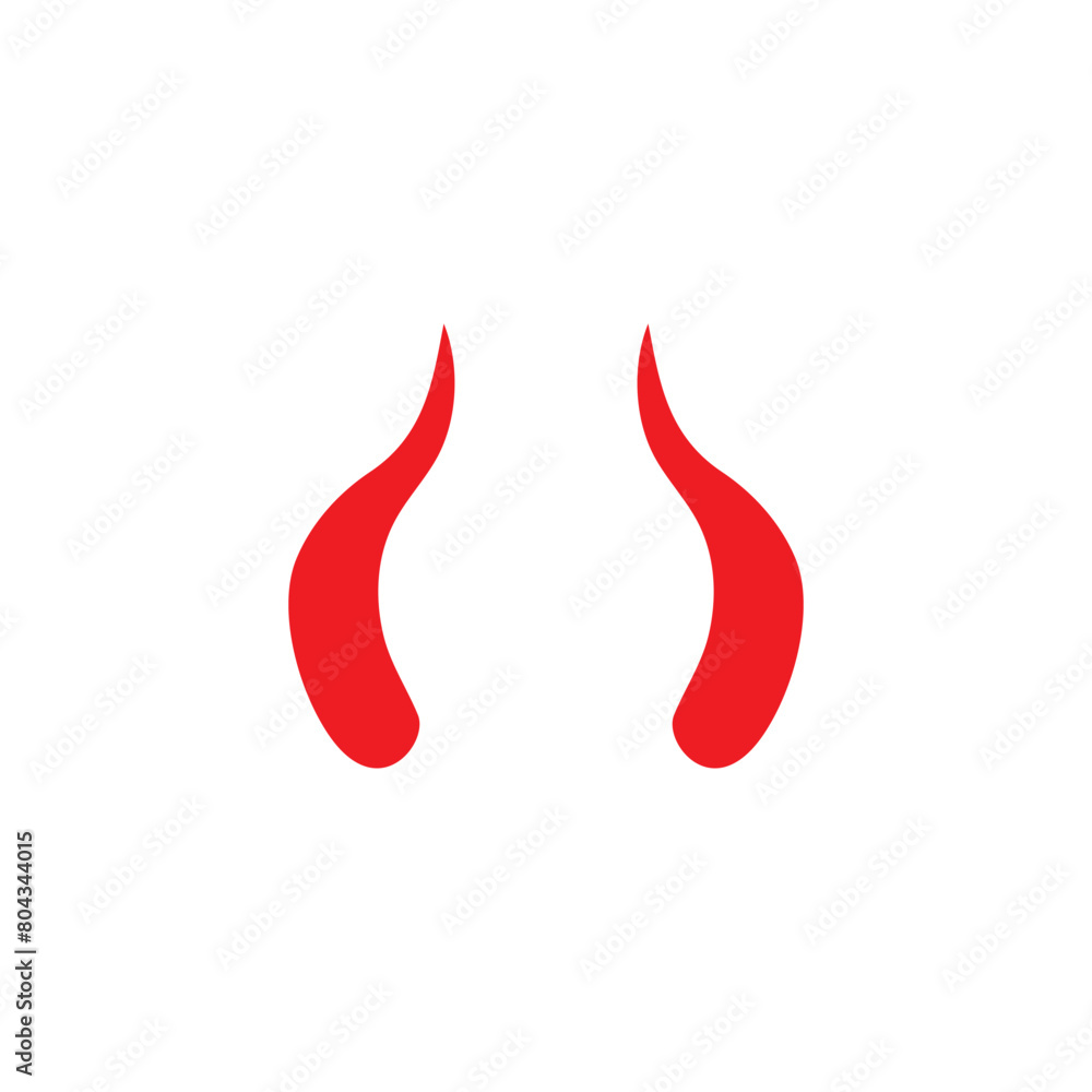 Devil horn Vector icon design illustration Template Devil horn Vector icon design illustration Template
