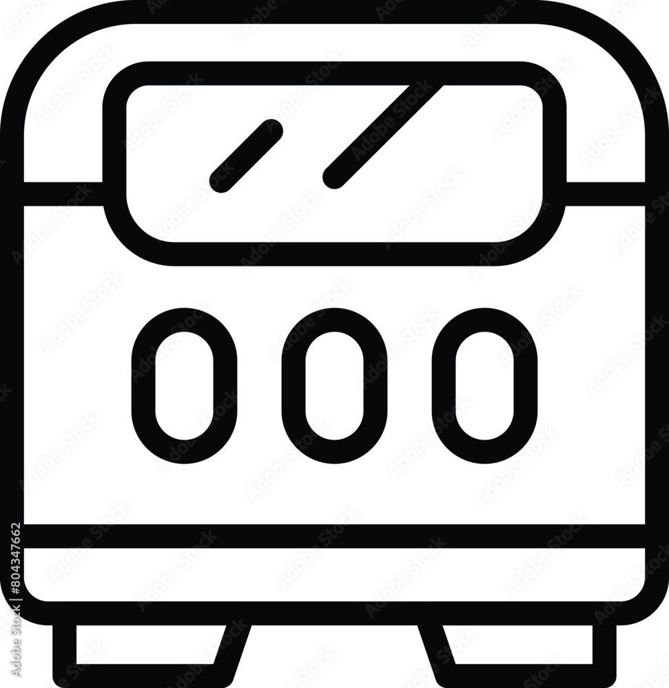 Countertop bread machine icon outline vector. Culinary appliance. Bakery loaf maker Countertop bread machine icon outline vector. Culinary appliance. Bakery loaf maker
