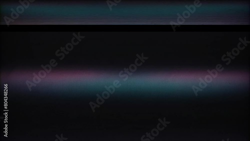 Glitches and television noise on the screen. Retro technology, VHS effect