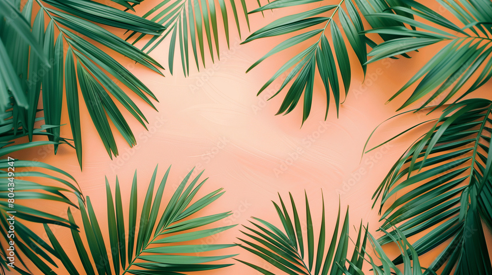 background with green leaves of palm tree background with green leaves of palm tree