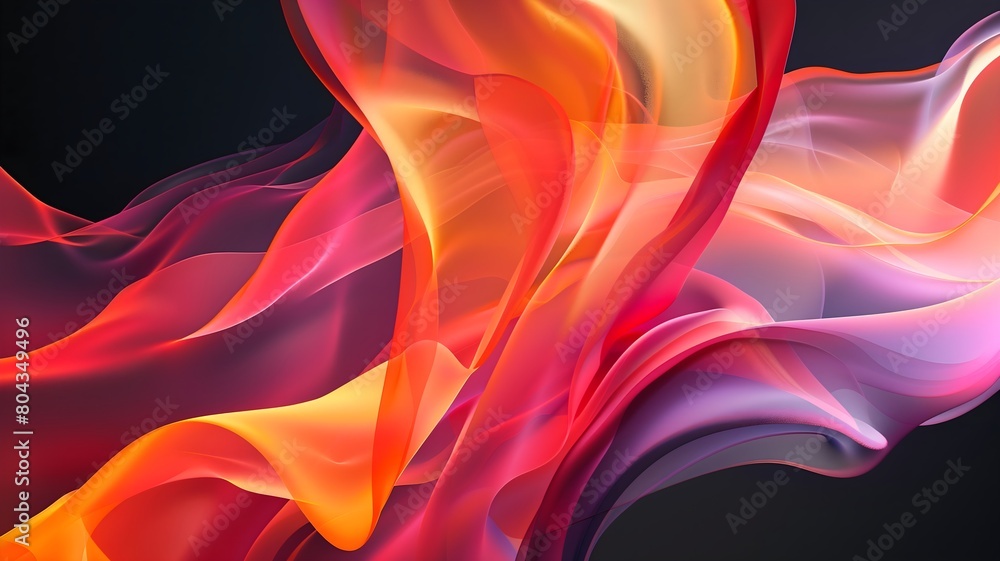 Obraz premium An abstract composition featuring fluid forms and futuristic elements, signaling the progressive nature of digital innovation. 