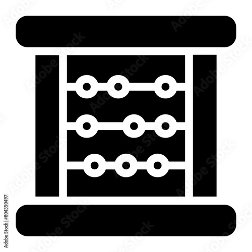 abacus glyph icon