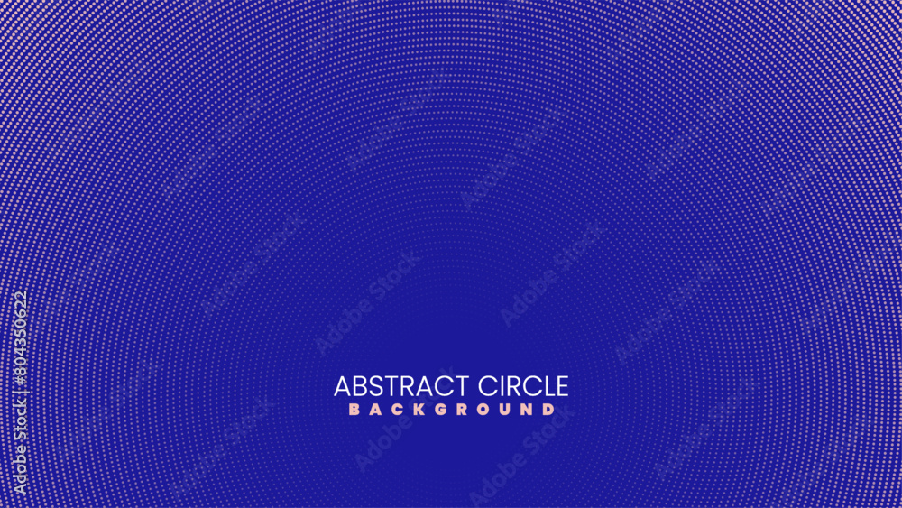 Circular Background Design Made of Dots Circular Background Design Made of Dots
