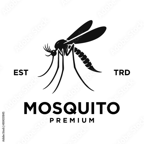 mosquito simple icon logo vector template