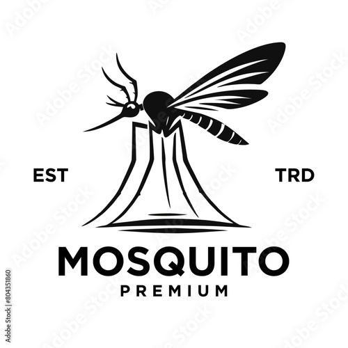 mosquito simple icon logo vector template