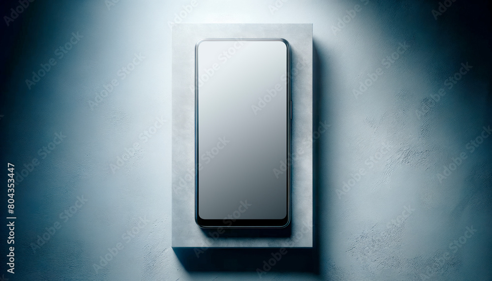 Smartphone mockup on a textured background, in modern style, for branding and presentation designs. Generative AI Smartphone mockup on a textured background, in modern style, for branding and presentation designs. Generative AI