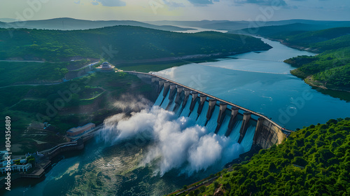 The Majestic Srisailam Dam in Broad Daylight: A Testament to Human Ingenuity and Engineering Excellence
