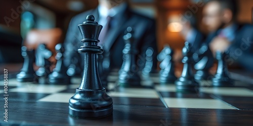 Strategic Chess Game Reflecting Corporate Executive Leadership Development