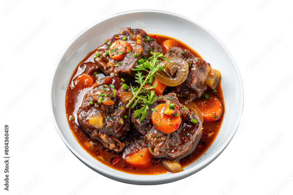 Osso buco isolated on transparent background
