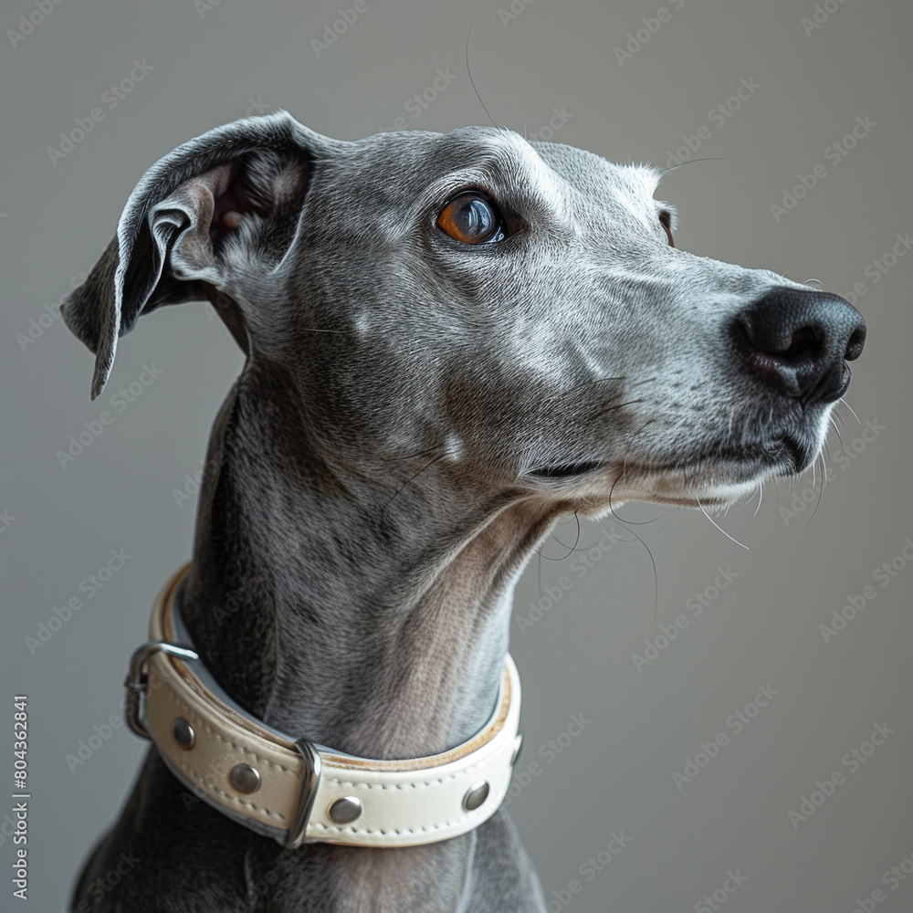 Generative ai illustration of a greyhound dog
