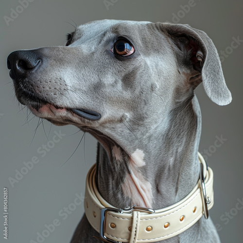 Generative ai illustration of a greyhound dog