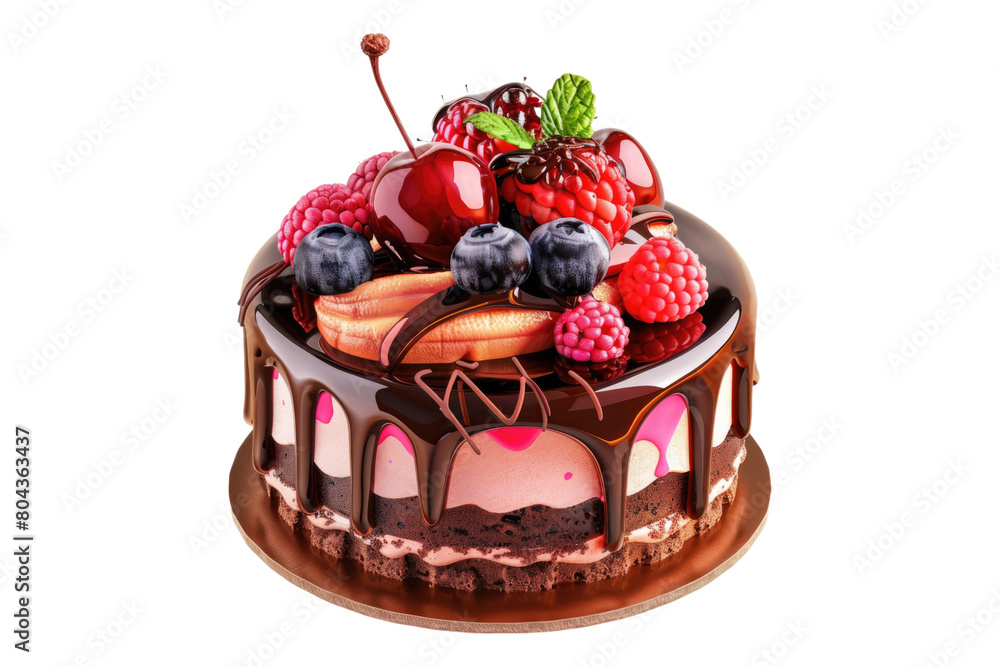 Pastry creation indulgence isolated on transparent background Pastry creation indulgence isolated on transparent background