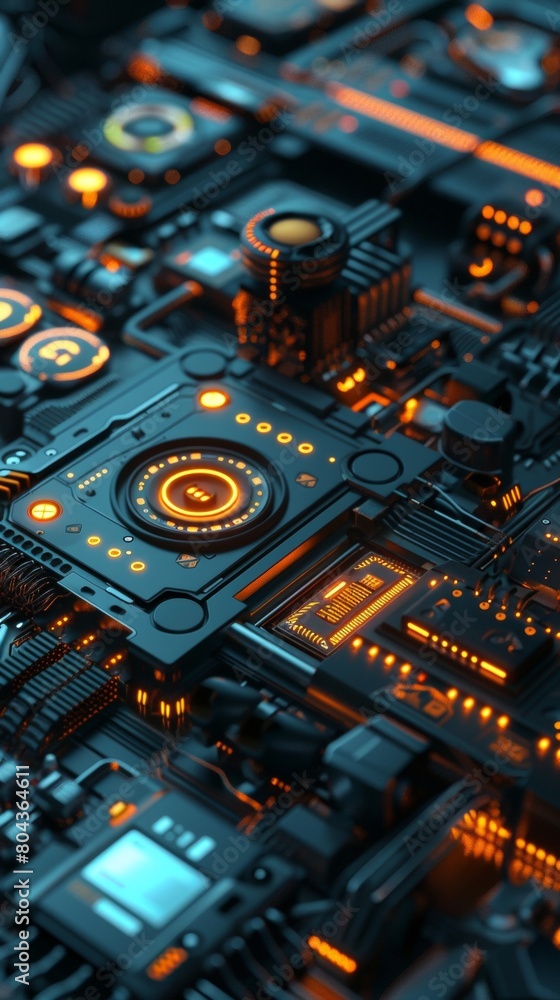 technology gadgets background 3d style. technology gadgets background 3d style.