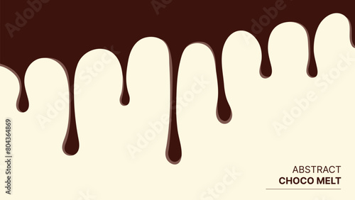 Abstract melting chocolate brown background