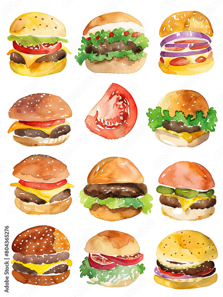 burger and fries burger and fries